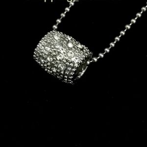 Silver Lia Sophia Crystal Pavé Bead Pendant Necklace - Women Jewelry